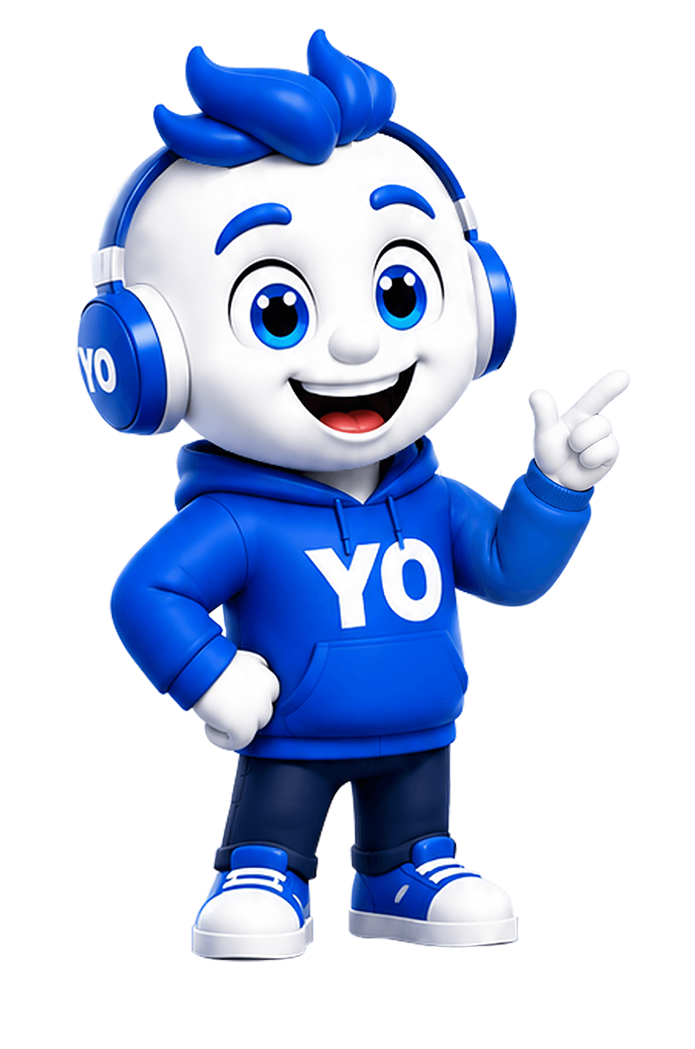 DriveYo mascot Yo pointing at the best deal